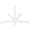 Ekena Millwork Alberta Architectural Grade PVC Gable Bracket, 72"W x 45"H x 4"D x 4"F, 15/12 Pitch GBP072X45X0404ALB00 - alternate 3